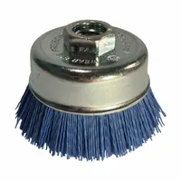 DICO Fine Grit Angle Grinder Brush: Crimped Abrasive Nylon, 3 in Dia, 0.03 in Fill Dia (MPN 7200002)