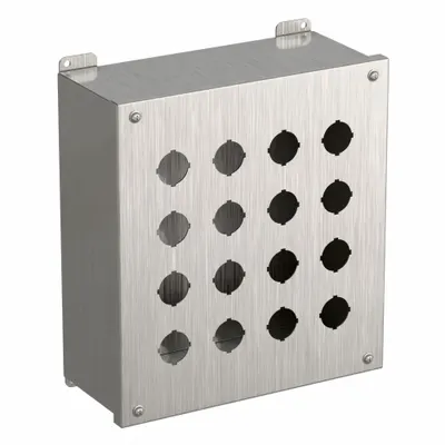 HAMMOND 1437SSS 304 Stainless Steel Enclosure for 30mm Operators - Enclosures for 30mm Operators