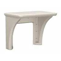 This wall-mount desk from CORTECH's Endurance series provides a space-saving workstation for industrial offices, control rooms, and clean areas. Constructed of polyethylene in Stone Gray, it resists moisture and chemicals. Overall dimensions: 36 in wide, 24 in deep, 29 in high. Designed as an ISO, Gray wall-mount workstation