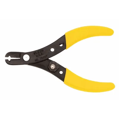 KLEIN TOOLS Adjustable Wire Stripper: Manual, 24 AWG to 12 AWG, 5 1/8 in Overall Lg - Electrical Wire Strippers