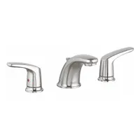 AMERICAN STANDARD Low Arc Bathroom Faucet: Colony Pro, Metal, Brushed Nickel Finish, Widespread, Arc (MPN 7075800.295)