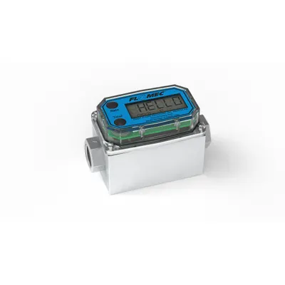 FLOMEC Electronic Flowmeter: Electronic Meter, Turbine, 1/2 in FNPT, 1/2 in Connection Size - Inline Turbine Totalizers for Fuels