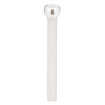 PANDUIT Cable Tie: 8 in Nominal Lg, 2 in Nominal Max. Bundle Dia., 0.18 in Wd, Natural - Fine Adjustment Cable Ties