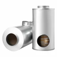 Round engine air filter with 13 1/2 in outside diameter and 16 3/32 in outside diameter at the bottom. Interchanges with Baldwin PA2723. Used in heavy-duty vehicles to remove airborne contaminants from intake air