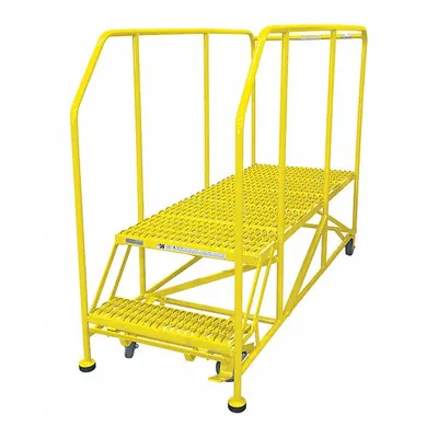 COTTERMAN Work Platform: 1.7 ft Platform Ht - Max, 36 in x 60 in, Steel - Manual-Lock Rolling Single-Access Platforms