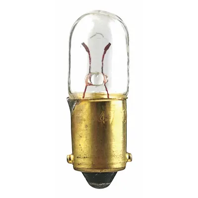 OEM APPROVED VENDOR 316 T3-1/4 BA9s Miniature Bayonet Lamp, 6V AC, White - BA9s Single-Contact Miniature Bayonet Base Lamps