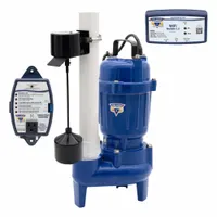 PRO SERIES PUMPS Sewage Ejector Pump: Cast Iron, Single Phase, 1/2 hp, 115V AC, 23 ft Max. Head (MPN E7055-VSC2-WiFi2)