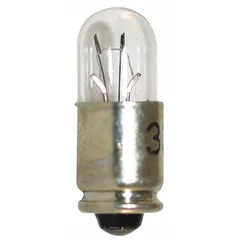S5-7 Midget Grooved Base Lamp, T1-3/4 Tubular, 14V AC, White, 336