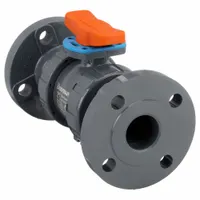 HAYWARD FLOW CONTROL Manual Two-Way Ball Valve: 2 in, PVC, Straight, Class 150 Flange, Three-Piece (MPN TBH1200A0FE0000)