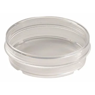 CELLTREAT Petri Dish: 70 mm Dia, 15 mm Overall Ht, Tissue Culture Treated, Grip Ring - Petri Dishes