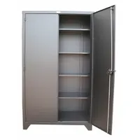 GREENE MANUFACTURING, INC. Storage Cabinet: 60 in x 18 in x 82 in, Swing Handle & Padlock Hasp (MPN MDC-6018-82)