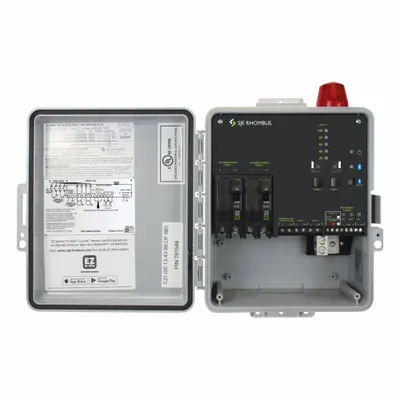 SJE-RHOMBUS Control Panel: Duplex, Single Phase, 120 to 230V AC, 7 to 15 A, Sensor - Multi-Purpose Pump Control Panels