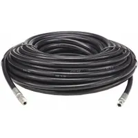 Sewer Hose: 3/8 in ID, 100 ft Lg, Synthetic Rubber, Black, 3/8 in x 3/8 in Fitting Size, MNPT x MNPT (MPN AR686200024)