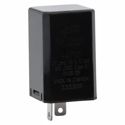GROTE 44710 Flasher Relay, 2-Terminal, 11-15V DC, 45 A, 60-120 Flashes/Min - Flasher Relays