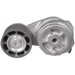The DAYCO 89442 is a heavy-duty self-adjusting belt tensioner with a single pulley. It automatically maintains proper belt tension in vehicle accessory drive systems, reducing belt slippage and wear on pulleys and bearings. Suitable for trucks, buses, and industrial equipment.