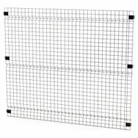 HUSKY RACK & WIRE Welded Wire Panel: 5 ft H x 6 ft W x 1 1/2 in D, Black, Powder-Coated (MPN V0605)