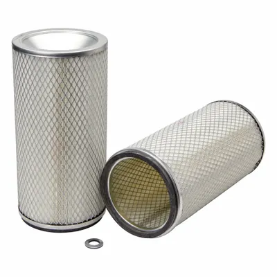 FLEETGUARD Automotive Air Filter: Round-Oval, Engine, Axial Seal, 7 21/32 in Outside Dia - Round/Oval Engine Air Filters
