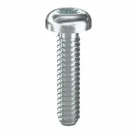 Machine Screw: #4-40 Thread Size, 1/2 in Lg, Steel, Zinc-Plated, Pan, Torx®/Star, 100 PK (MPN 480160)