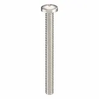 Pan head machine screws with #10-24 thread, 2 in length, made from 316 stainless steel with a plain finish. Phillips drive with #2 drive size. Sold in a 10-pack. Suitable for general fastening applications where corrosion resistance is required