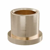 Flanged Sleeve Bearing: Bronze, SAE 841, 3/4 in Bore, 1 in OD, 1 in Lg, -35°F to 300°F, 5 PK (MPN FF1016-03B)