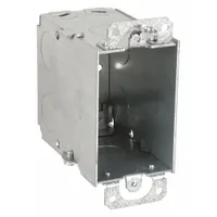 RACO Electrical Box: Steel, Steel Material & Nominal Size, 1 Gangs, 3 1/2 in Box Dp, 2 in Box Wd (MPN 601)