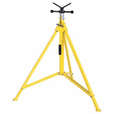 SUMNER V-Head Pipe Stand: V Head, 1,000 lb Max Load Capacity, Folding Leg - V-Head Pipe Stands
