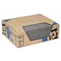 Perforated polypropylene sorbent pad for absorbing leaks, drips, and spills of oils, coolants, and water-based fluids. Each pad absorbs 28 3/16 oz. Perforations allow tearing to custom sizes. Sold in a 50-pack