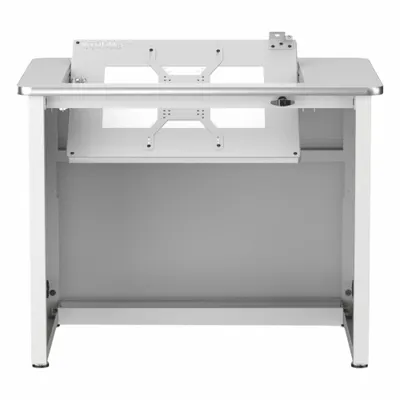 VERSADESK Computer Desk: Metal, White, 0 Drawers, 36 in Overall Wd, 29 in Overall Ht - Downview Computer Desk
