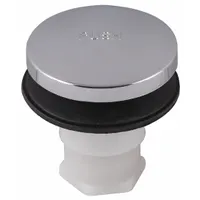 APPROVED VENDOR Drain Stopper: Plastic, Chrome-Plated, Toe Touch (MPN 35229)