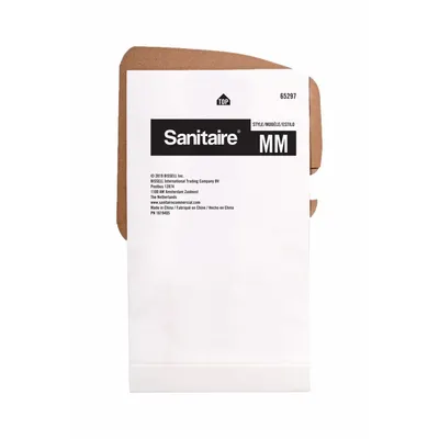 SANITAIRE Vacuum Bag: Sanitaire, SC3683B/SC3687A, Dry, Paper, 2-Ply, Std - Canister Vacuum Bags