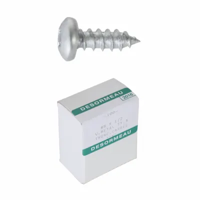 FLEXPIPE Square Screw: Square Screws, Steel, #8 Thread Size, Galvanized - Fasteners for Clamp-On Pipe Systems