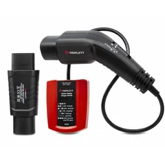 The TRIPLETT TEV300 is a portable diagnostic tool for electric vehicle charging stations. It performs fundamental wiring testing with LED GO/NO GO indication. Includes an IEC62196-2 Type 2 Female to Male Adaptor/Converter and supports Tesla Connection ports. Complies with Low Voltage Directive (2014/35/EU).