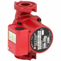 Hydronic Circulating Pump: 1/15 hp HP, 115V AC, Cast Iron, 3, 25 gpm, 18 ft Max. Head, Inline (MPN 103417)
