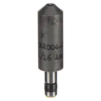 This oval head die is designed for use with rivet squeezers to form the head of solid rivets during installation. It accommodates a 1 in rivet head diameter and fits 3/16 in rivet diameter. Constructed from steel, it is suitable for metal fabrication and assembly applications requiring consistent flush oval heads