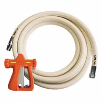 SANI-LAV Spray Nozzle with Hose: 3/4 in Connection Size, FGHT, EPDM/Stainless Steel, Instant, White (MPN H25W3NP1)