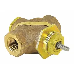 Hydronic globe valve for regulating water flow in HVAC heating and cooling systems. Suitable for use in commercial buildings, district energy plants, and industrial process loops to provide precise flow control.