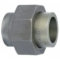 Steel socket-weld extreme-pressure pipe union with 3/4 in female socket connections on both ends, rated Class 3000. Used to join steel pipes in high-pressure industrial systems such as steam, hydraulic, and process piping