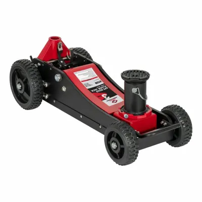 AMERICAN FORGE & FOUNDRY Lifting Jack: Steel, Hydraulic, 6,000 lb Load Capacity - Trolley Floor Jacks