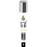 Faucet Handle Kit: Chicago Faucets, For Manual Faucets Series, Push Button Handle, Metal (MPN 765-RKPABCP)
