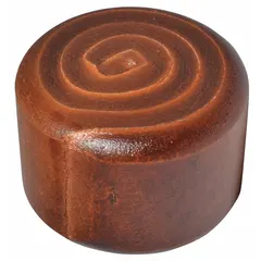 This replacement face is a rawhide striking tip with a 1 1/4 in diameter, designed for clamping-head hammers. It provides a soft striking surface suitable for applications where marring of workpieces must be avoided, such as in metalworking, woodworking, and assembly tasks.