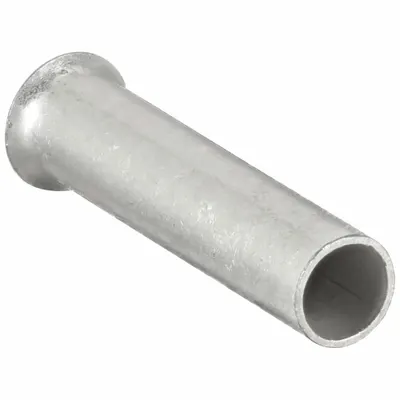 PANDUIT Wire Ferrule: 10 AWG Max Wire Size, Holds 1 Wire, Bare - Non-Insulated Ferrules