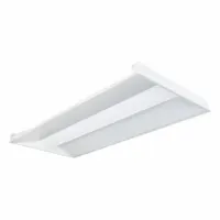 LED center-basket troffer for 2 ft. x 4 ft. grid ceilings. Operates at 120V AC, 34W, with selectable light output of 3,100 lm, 3,750 lm, or 4,250 lm at 4000K color temperature. Suitable for general ambient lighting in commercial and institutional spaces