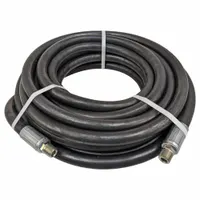 Steam Hose: 1/2 in Hose Inside Dia., 25 ft Hose Lg, 1 1/16 in Hose Outside Dia., Black (MPN STM050-25MM-CR)