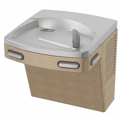 OASIS Drinking Fountain: On-Wall, 18 15/16 in Ht, Front Push Button/Side Push Button - On-Wall Single Drinking Fountains