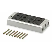 Manifold Kit: 4 Valve Ports, Side-Ported Body, 15°F to 122°F, 45 psi to 140 psi, Female 1/4 in NPT (MPN M26M02-04)