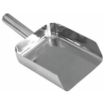 SANI-LAV Pharma Scoop: 50 oz Capacity, Silver, 12 1/2 in Overall Lg - Stainless Steel Hygienic Hand Scoops