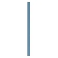 ASI GLOBAL Partition Column: Plastic Polymer, Pebble, Blue, 82 in Ht, 4 in Wd, 1 in Thick (MPN 40-90870453-9509)