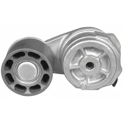 The DAYCO 89435 is a heavy-duty self-adjusting belt tensioner with a single pulley. It automatically maintains proper tension on engine accessory belts, reducing slip, noise, and wear. Suitable for demanding applications in fleet and vehicle maintenance.