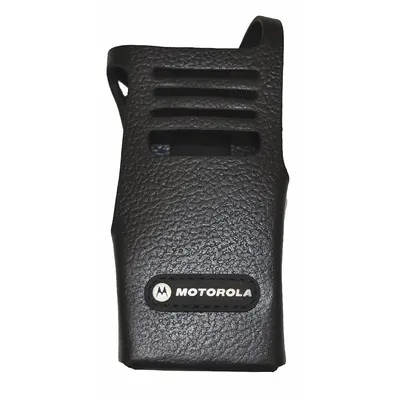 MOTOROLA Case with Fixed Belt Loop: Fits Motorola, Black, Hard Leather, Belt Loop/Cases - Motorola-Compatible Carrying Accessories