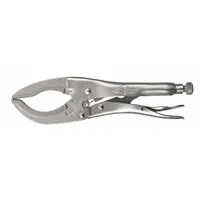 Locking Plier: Curved, Lever, 3 1/8 in Max Jaw Opening, 12 in Overall Lg, 3 in Jaw Lg, Plain Grip (MPN 12L3)